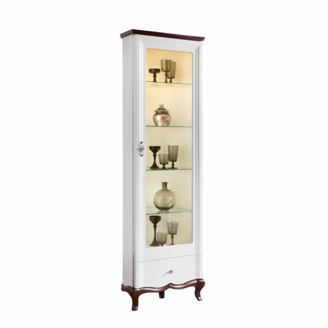 Milano MI-W/N Corner glass-fronted cabinet Taranko