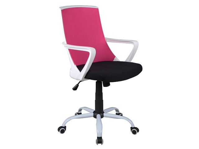 Biroja krēsls Q-248 Rozā/melns | 24a.lv