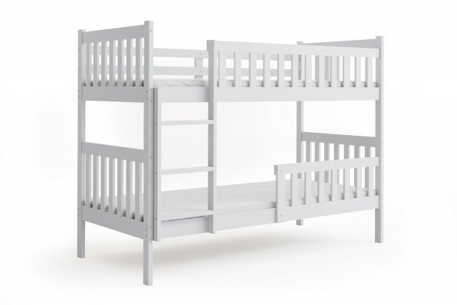 Cubus 2 Двухъярусная кровать с матрасами 200x90 белый (Без ящика для белья)