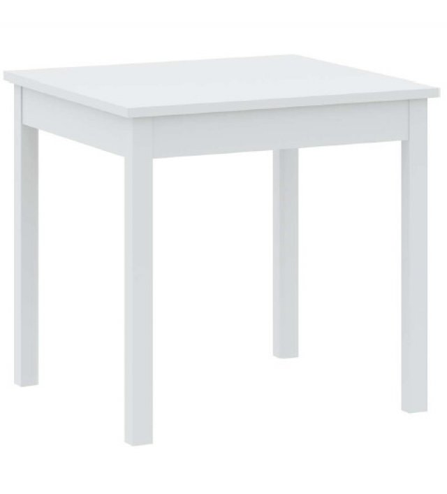 INTER W80/H77/D80 cm Esstisch,Weiß