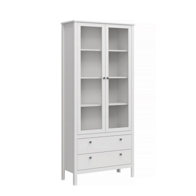 OLE-white WIT WYS 2W2S Glass-fronted cabinet