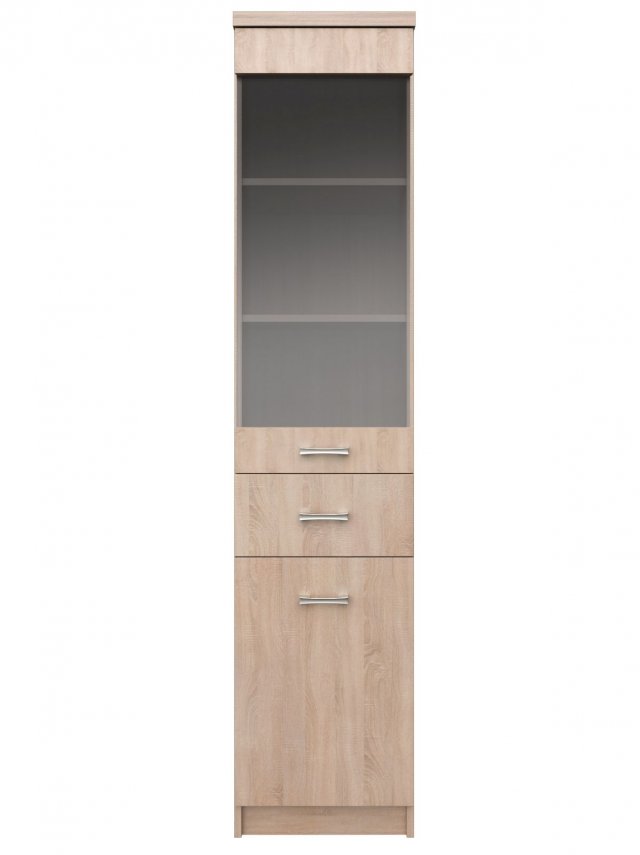 Top-Mix WIT 1D1W1S Vitrine,Sonoma