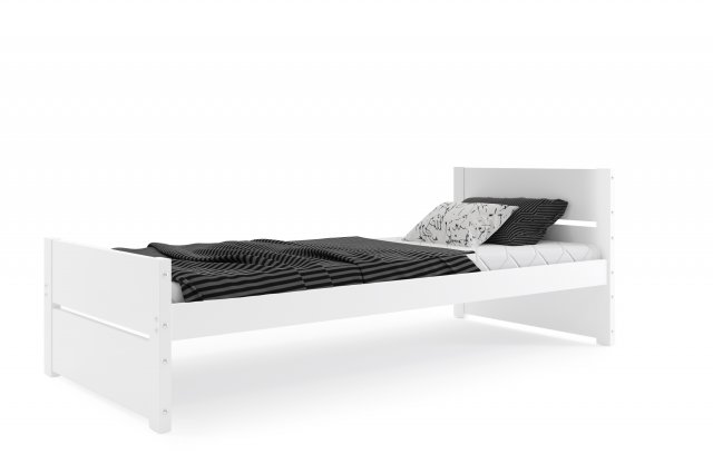 BAR-EK Jauniešu gulta 90x200,ar matraci,balta
