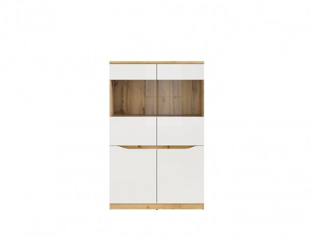 Nuis REG2D2W-DWO/BIP Glass-fronted cabinet