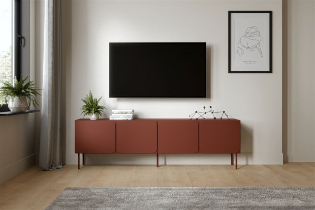RAFAEL RTV 200 4D TV cabinet,Red Tuscan