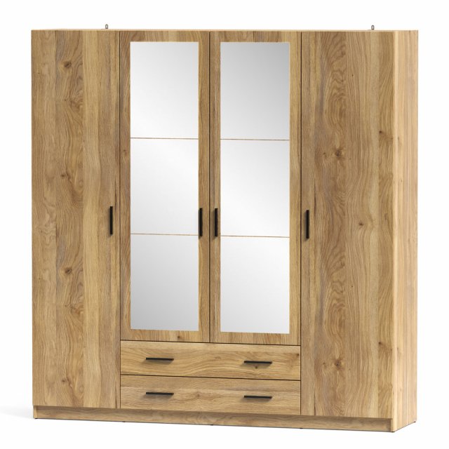 Rejliv 5 Kleiderschrank mit Spiegel