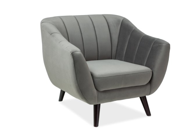 Bluvel 14 Velvet ELITE1VSZ14 Sessel grau