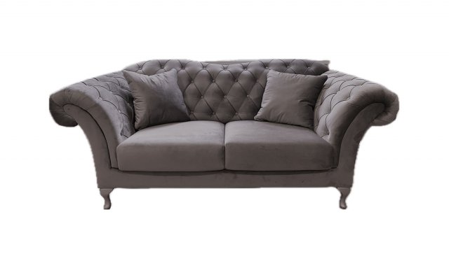 Paris 3S Sofa (magic velvet 2241 grey)
