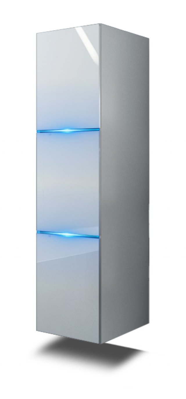 Furnitech GS8 Настенный шкафчик для ванной комнаты white/white gloss