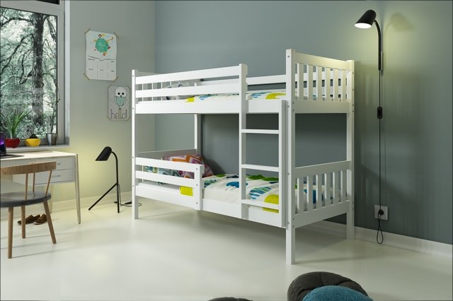 Carino 2 Bunk bed with mattress 200x90 white (Without box)