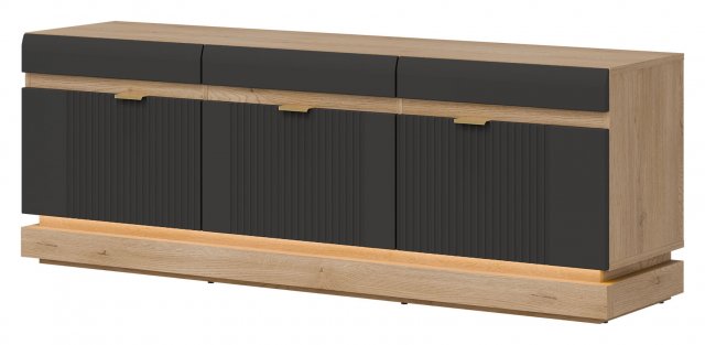 MILTON-ML 01 TV-Bank,Cremona torro oak/anthracite matt 