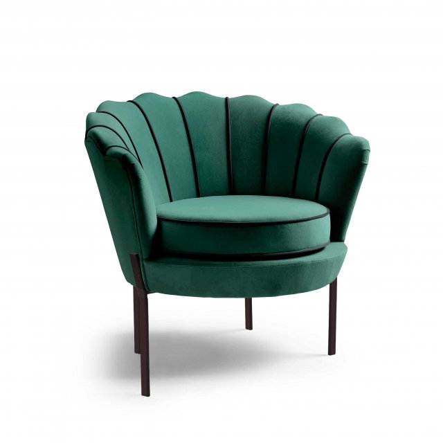 ANGELO Armchair (Dark green/black)