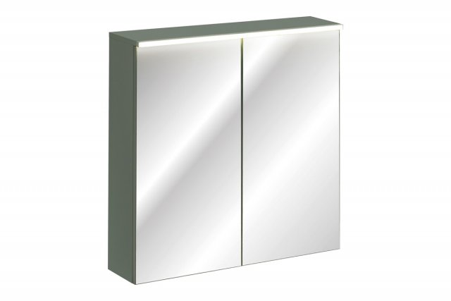 Sombra green 84-80-2D Mirror cabinet 80cm 2 doors with LED lighting