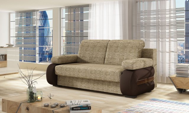 LA-13 Sofa (Berlin 03/Soft 66 beige/brown)