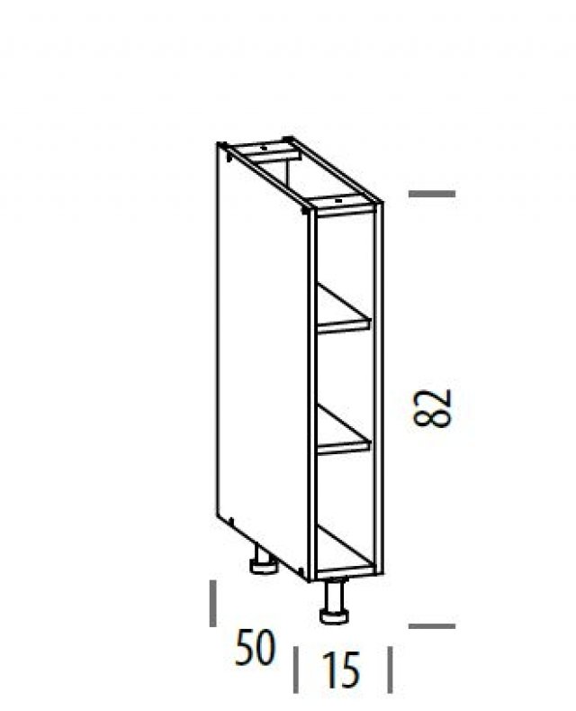 TIFANY T13/D15 L/P Grīdas skapītis