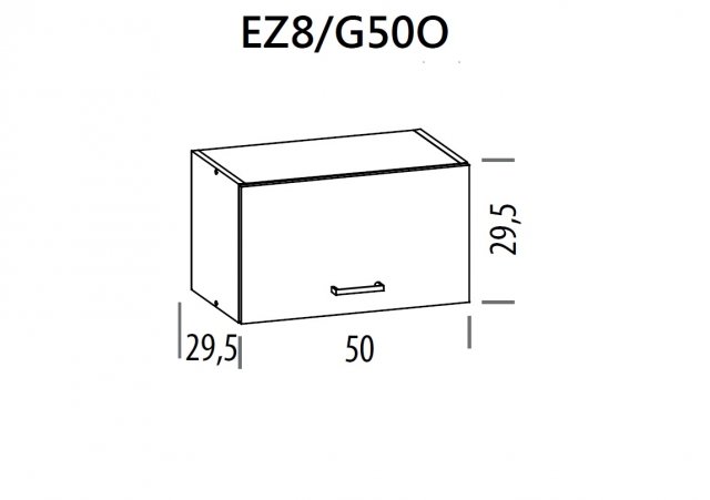 Eliza EZ8/G50O 50 cm Wall cabinet