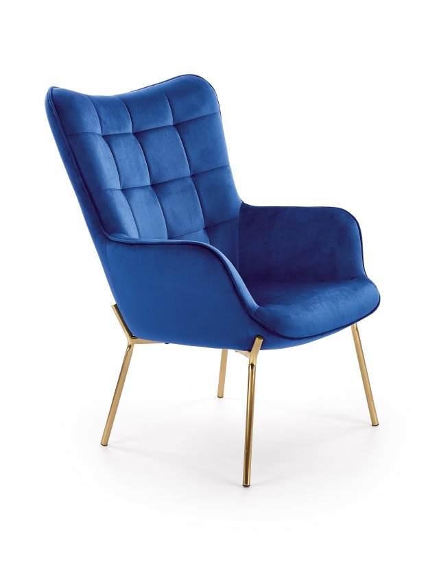 CASTEL 2 FOT Armchair (Dark blue)