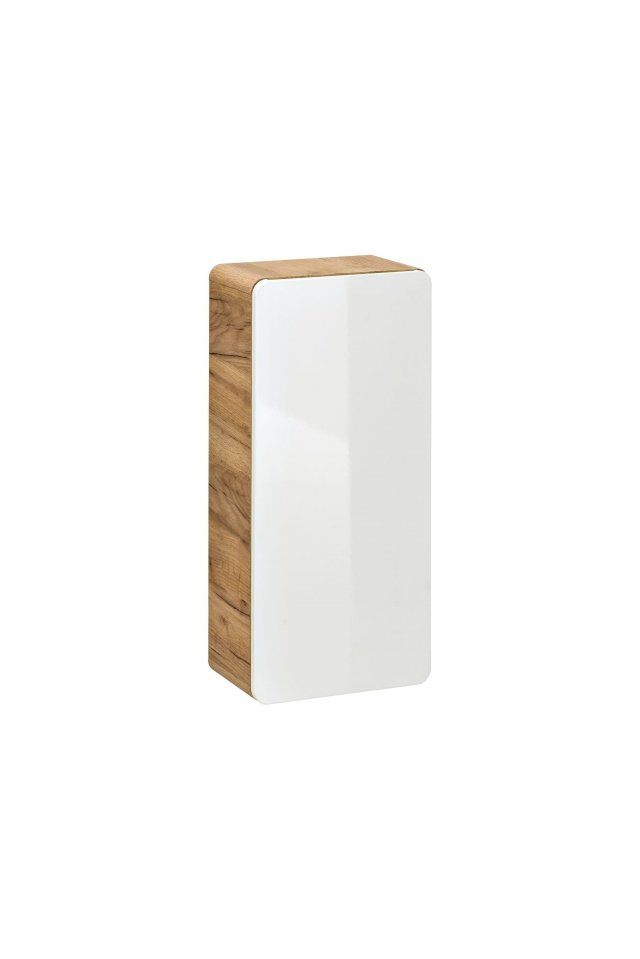 Abura White/Oak Craft 830 Верхний настенный шкафчик для ванной комнаты