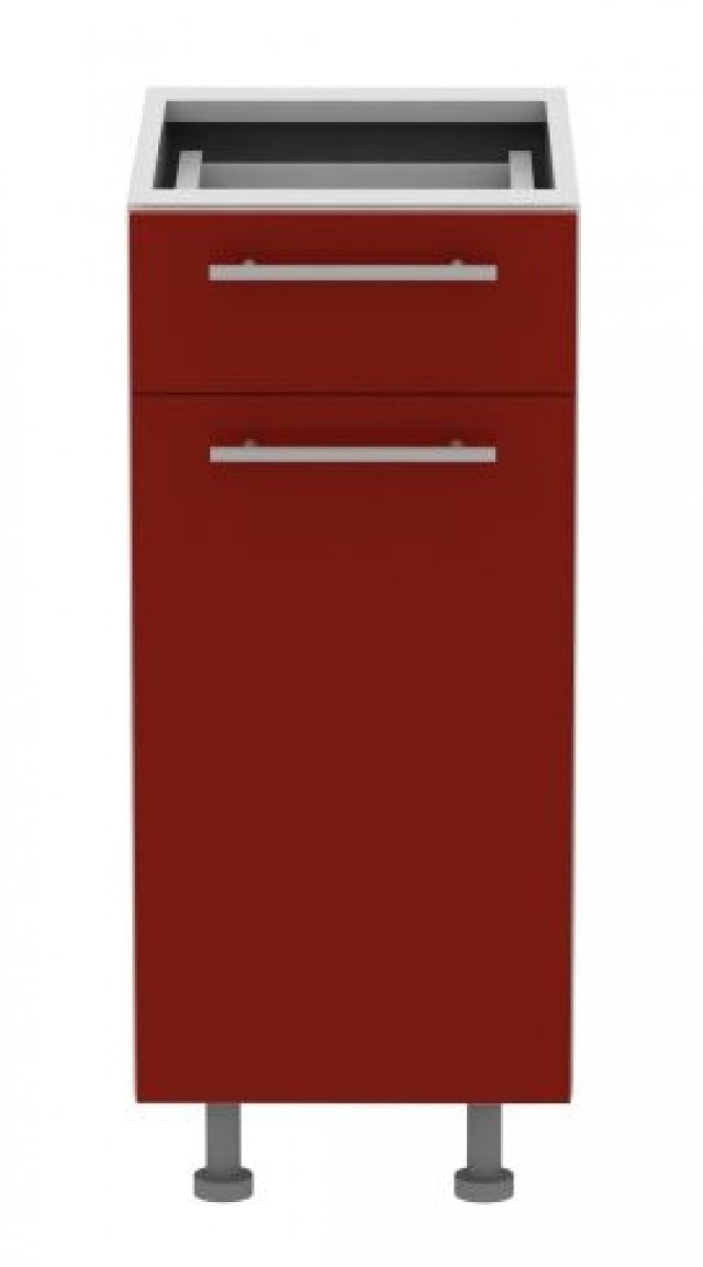 Standard D1D1S35 L/P 35 cm Gloss acrylic Base cabinet