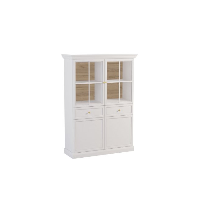 Lucca- W4D2S Glass-fronted cabinet