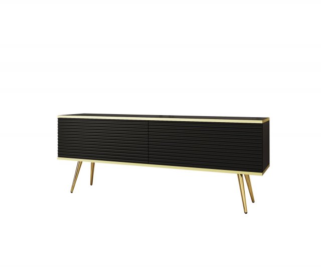 ORO- MDF RTV-135+Legs TV cabinet Black
