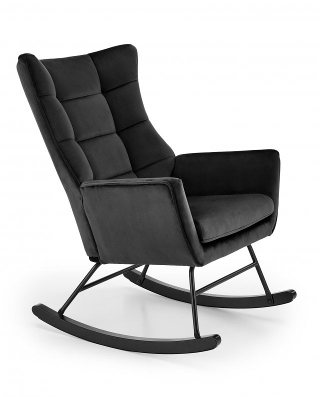 BAZALTO Šūpuļkrēsls melns