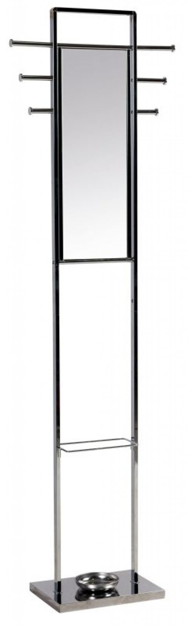 Coat stand with mirror ARON chrome