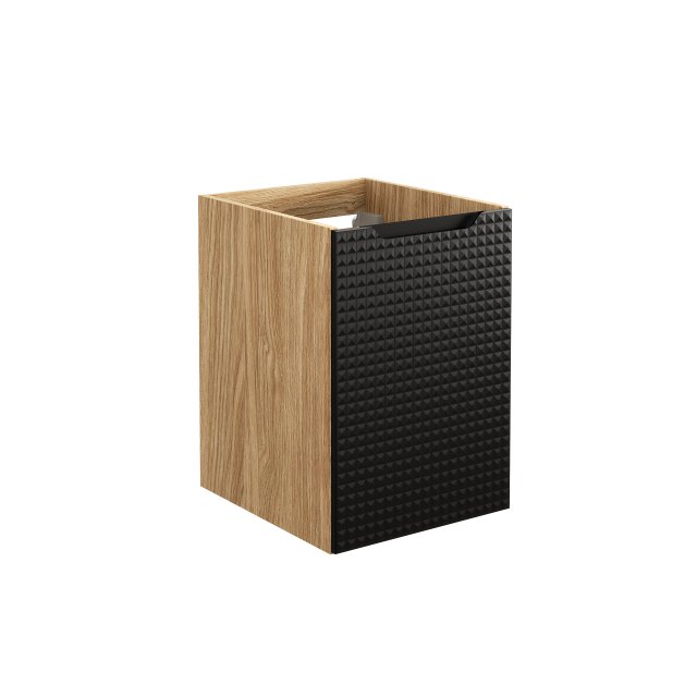 Luxor Black 81-40-1D Sienas skapis zem galda virsmas 40cm