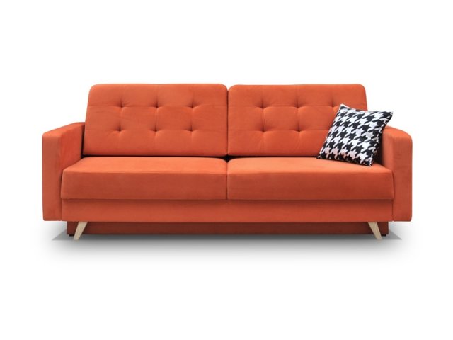 LasVegas Dīvāns-gulta (Oranžs udums Jasmine 50)