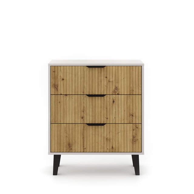 Borg-Duo kom3s Kumode,kašmirs/ozols artisan