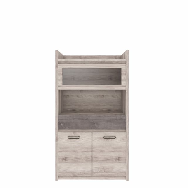 JAZZ WIT NIS 2D1W1S Glass-fronted cabinet