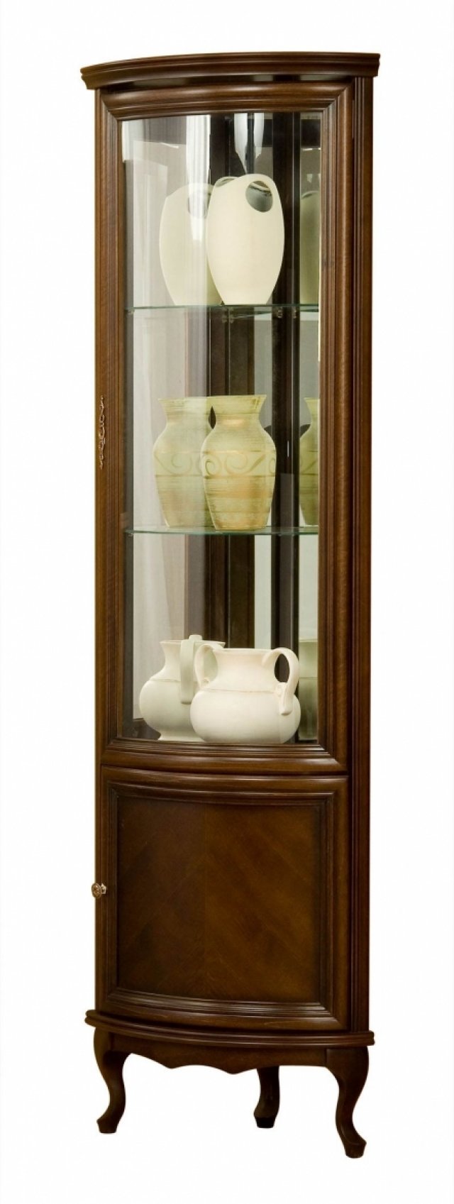 WERSAL Corner glass-fronted cabinet W-W/N Taranko