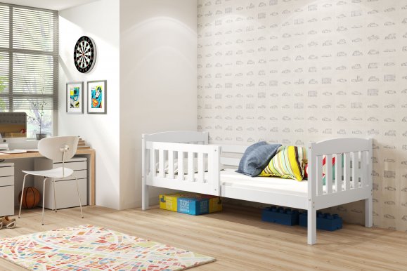 Cubus 1 Bed with mattress 160x80 white (Without box)