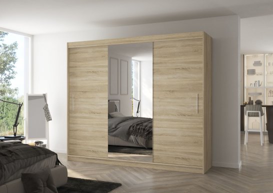 Denis Ds04 250 Sonoma Wardrobe with sliding doors