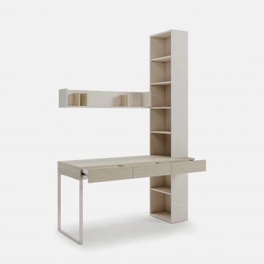 CHARLIE CH-21 Desk with a bookcase and a hanging shelf