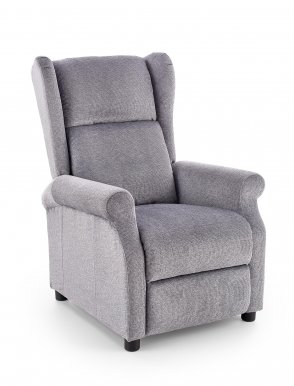 AGUSTIN recliner with massage function, color: grey