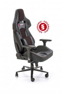 18058 Biroja krēsls,tumši pelēks/melns