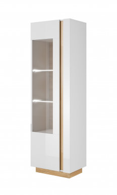 Arco White B Glass-fronted cabinet