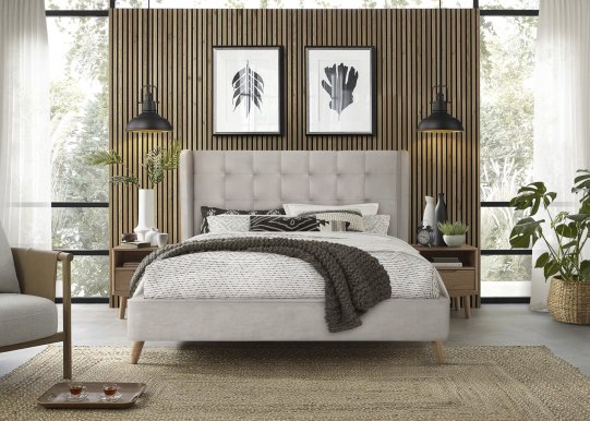 ESTELLA 160x200 Bed,Beige