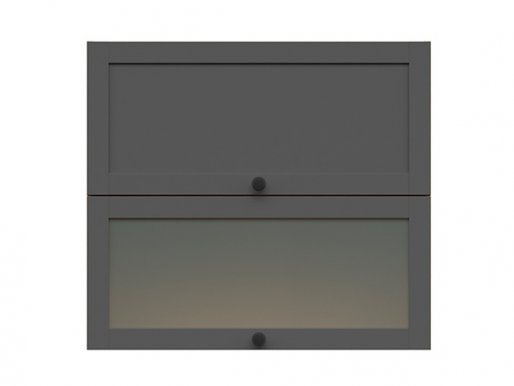 SemiLine G2O_80/72_OV/O-DARV/GF Wall cabinet with glass doors