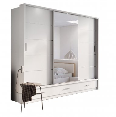 ArtiAR -01P Skapis ar bīdāmām durvīm ar apgaismojumu 250cm  