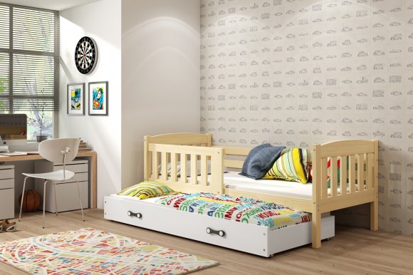 Cubus 2 Bed with two mattresses 190x80 pine