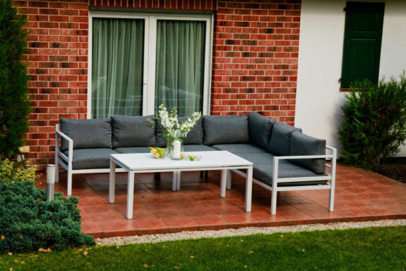 ALLUMINIO GRANDE ZO.036.A Garden furniture set Table + sofa