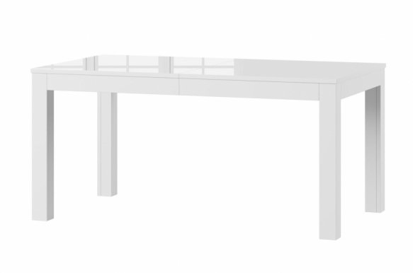 Wenus 160-207-254-300 (3 вставки) Обеденный стол (раздвижной) белый глянец