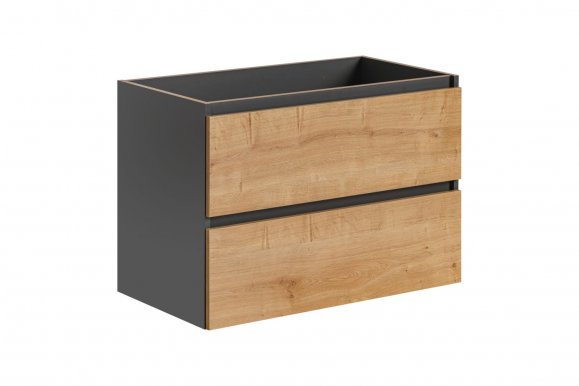 MONAKO/ Grey Oak 821 Шкаф навесной для ванной под раковину