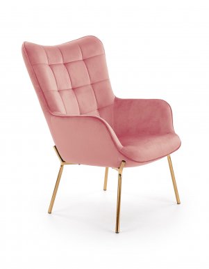 CASTEL 2 FOT Atpūtas krēsls (Gaiši rozā)
