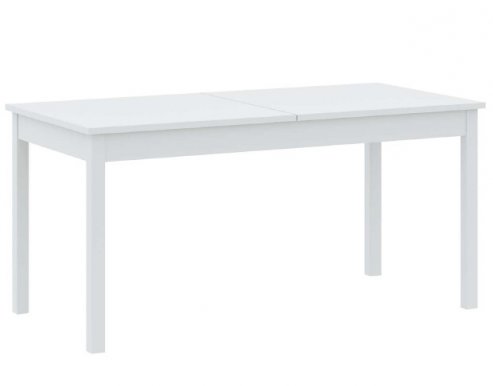 INTER W160-230/H77/D80 cm Esstisch ausziehbar,Weiß