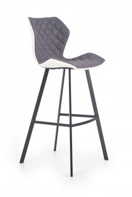 H-83 Bar stool White/black/grey