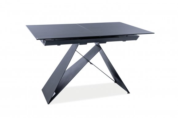 WESTIN SGC 120(160)X80 Extendable dining table,Black mat