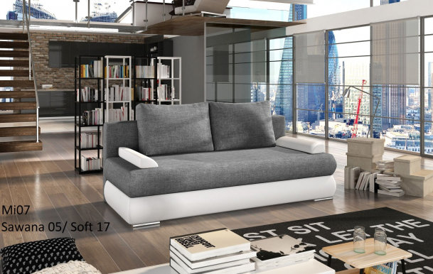 MIL- 07 Sofa-bed (Sawana 05/Soft 17 gray/white)